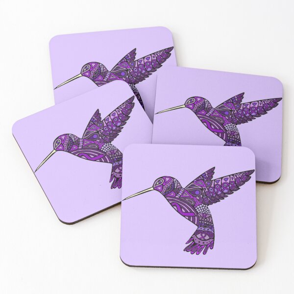 Item preview, Purple Awareness Ribbon Mandala Hummingbird  designed and sold by CaitlynConnor.