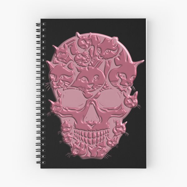 Item preview, skull cat designed and sold by cutenevil.