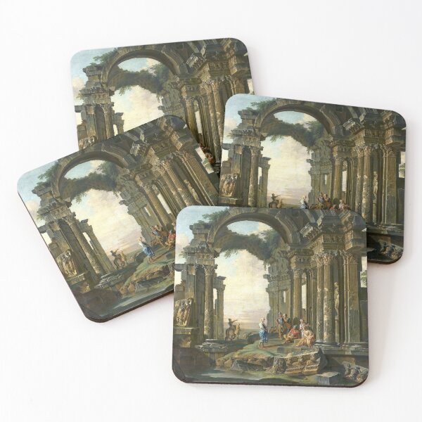 Item preview,  Giovanni Paolo Panini Architectural capriccio with Roman ruins designed and sold by OldTimeArt.