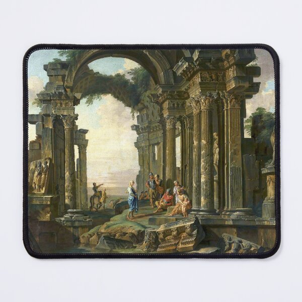 Item preview,  Giovanni Paolo Panini Architectural capriccio with Roman ruins designed and sold by OldTimeArt.