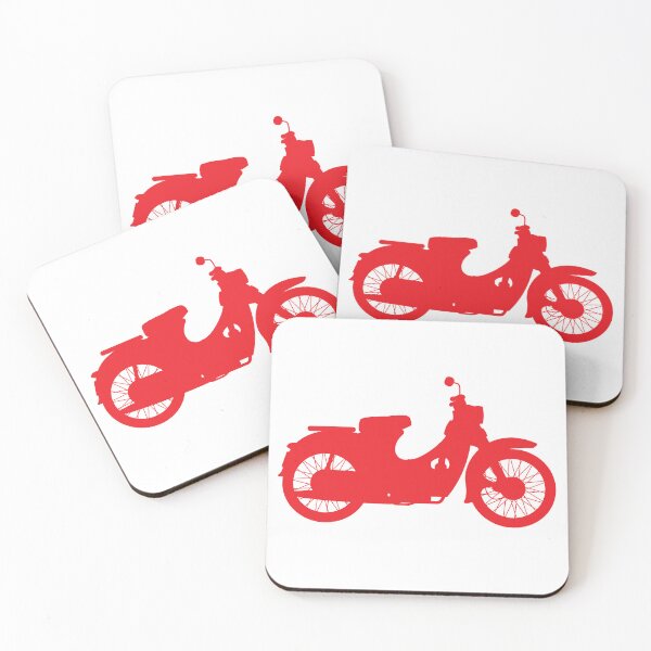 Item preview, Honda Super Cub - Silhouette Red - C100 C90 C70 C65 C50 designed and sold by StudioFloyd.