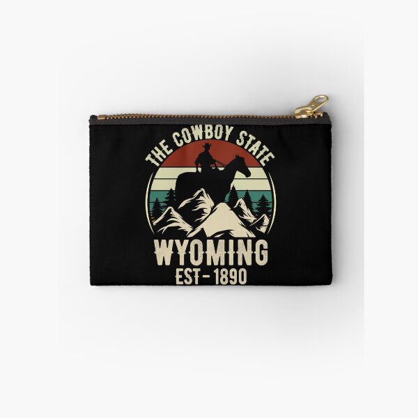 Item preview, The Cowboy State Wyoming Est -1890 Mountains Vintage Sunset T-Shirt designed and sold by KGN  CREATIVITY.