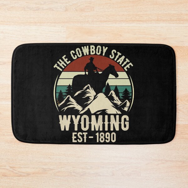 Item preview, The Cowboy State Wyoming Est -1890 Mountains Vintage Sunset T-Shirt designed and sold by KGN  CREATIVITY.