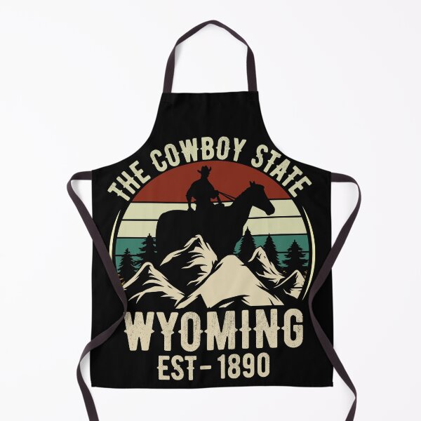 Item preview, The Cowboy State Wyoming Est -1890 Mountains Vintage Sunset T-Shirt designed and sold by KGN CREATIVITY.