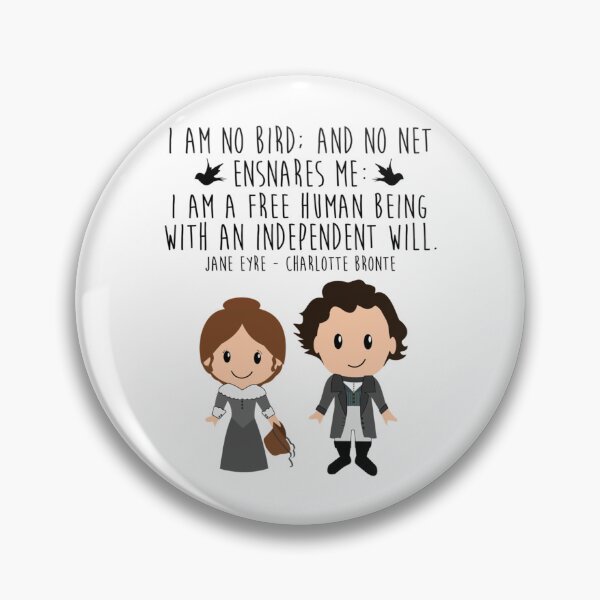 Item preview, Jane Eyre, I Am No Bird and No Net Ensnares Me    designed and sold by ThreeShirtShop.