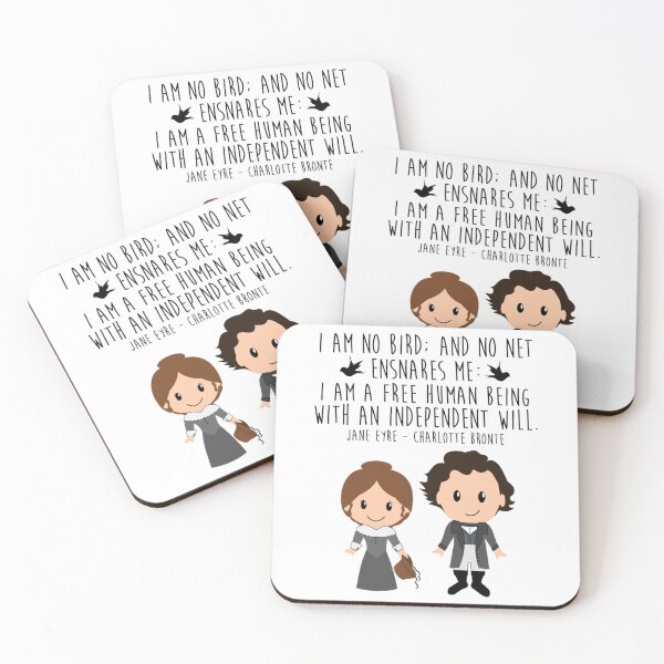 Item preview, Jane Eyre, I Am No Bird and No Net Ensnares Me    designed and sold by ThreeShirtShop.