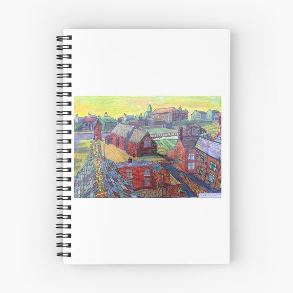 Item preview, 376 - RHOS SEEN FROM STIWT ROOF - DAVE EDWARDS - COLOURED PENCILS - 2013 designed and sold by BLYTHART.