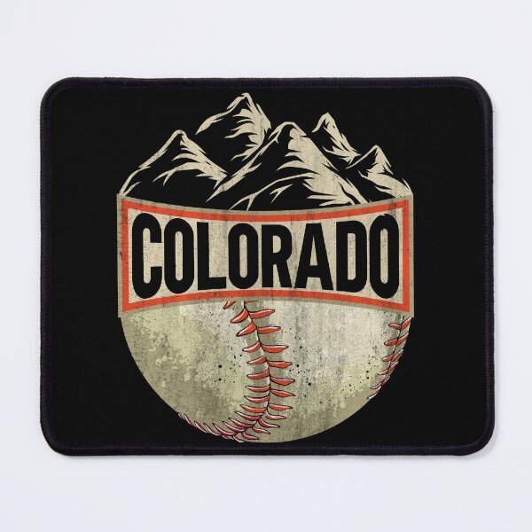 Artikelvorschau, Colorado-Baseball-Fan-Vintages Rocky Mountains-T - Shirt entworfen und verkauft von KGN CREATIVITY.