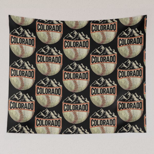 Artikelvorschau, Colorado-Baseball-Fan-Vintages Rocky Mountains-T - Shirt entworfen und verkauft von KGN CREATIVITY.