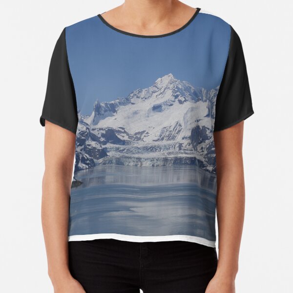 Marjerie Glacier in Galcier Bay National Park Chiffon Top