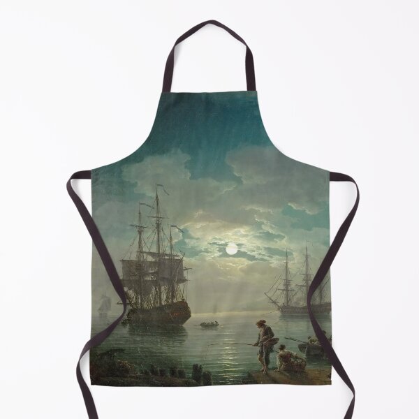 Item preview, Claude Joseph Vernet Seaport by Moonlight designed and sold by OldTimeArt.