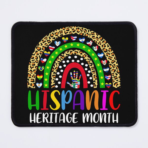Item preview, National Hispanic Heritage Month Rainbow All Countries Flags designed and sold by ImkeAhrens.