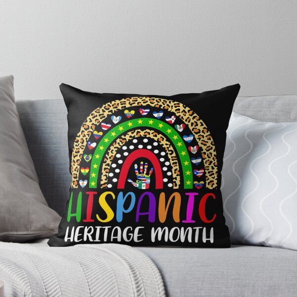 Item preview, National Hispanic Heritage Month Rainbow All Countries Flags designed and sold by ImkeAhrens.