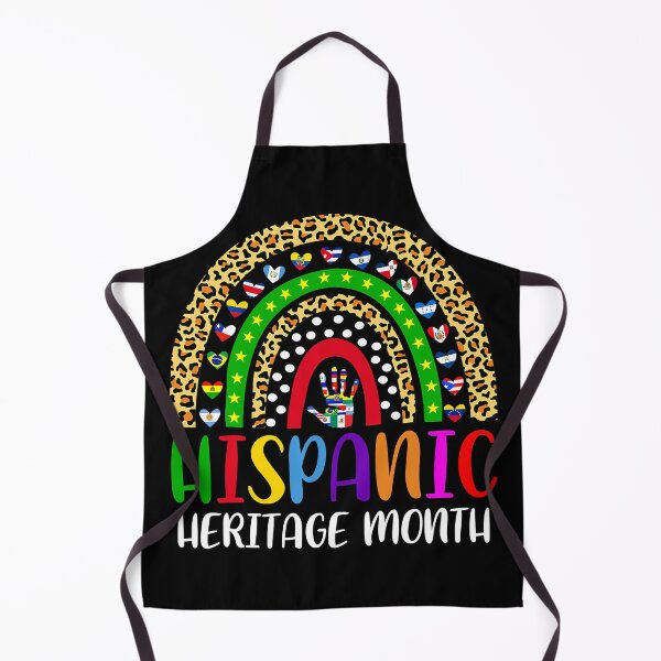 Item preview, National Hispanic Heritage Month Rainbow All Countries Flags designed and sold by ImkeAhrens.