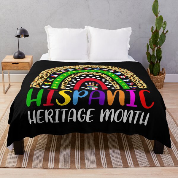 Item preview, National Hispanic Heritage Month Rainbow All Countries Flags designed and sold by ImkeAhrens.