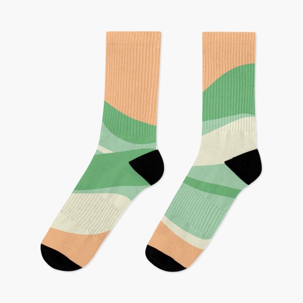 Item preview, Retro Landscape - Green Orange designed and sold by RED by Arcanum Studio.
