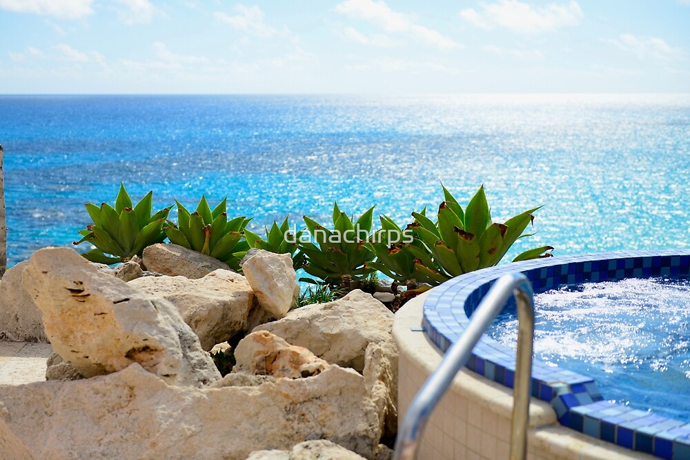 Hot Tub Overlooking Ocean At The Reefs Bermuda By