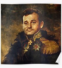 Satirical Portrait - Bill Murray Poster