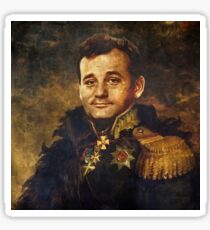 Satirical Portrait - Bill Murray Sticker