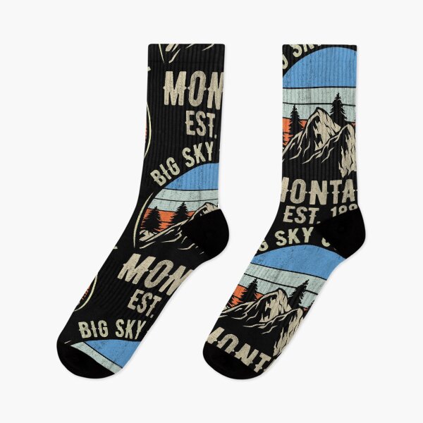 Item preview, Montana Big Sky Country Est.1889 Vintage Mountains Hiking T-Shirt designed and sold by KGN  CREATIVITY.