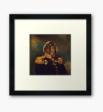 satirical portrait - Chris Farley Framed Print