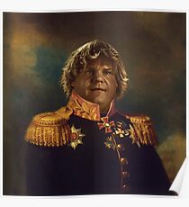 satirical portrait - Chris Farley Poster
