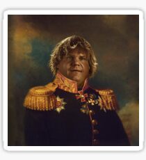 satirical portrait - Chris Farley Sticker