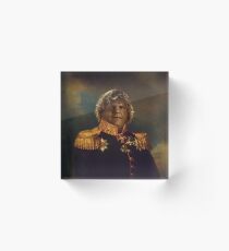 satirical portrait - Chris Farley Acrylic Block