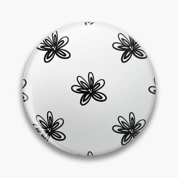 Item preview, Black flower patterns  designed and sold by JSMidnightCreations .