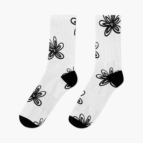 Item preview, Black flower patterns  designed and sold by JSMidnightCreations .