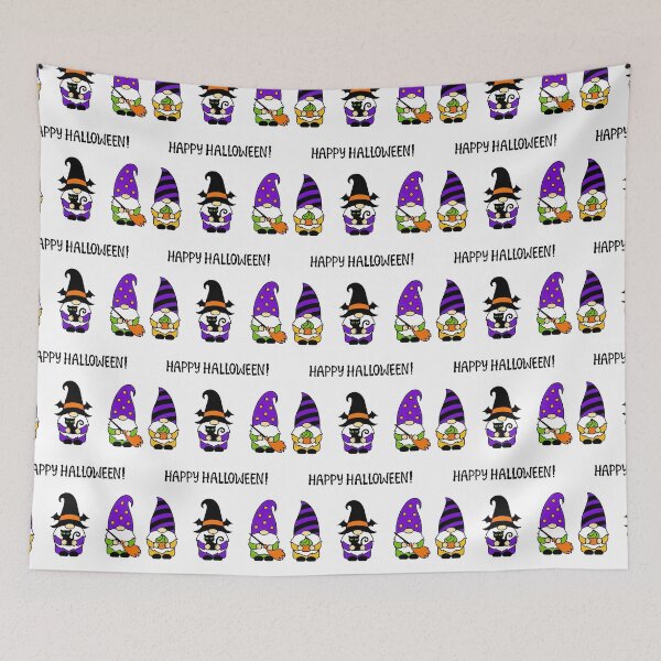 Item preview, Halloween Gnomes Pack, Halloween gnomes with Black cat, cake, broom designed and sold by graphic-genie.