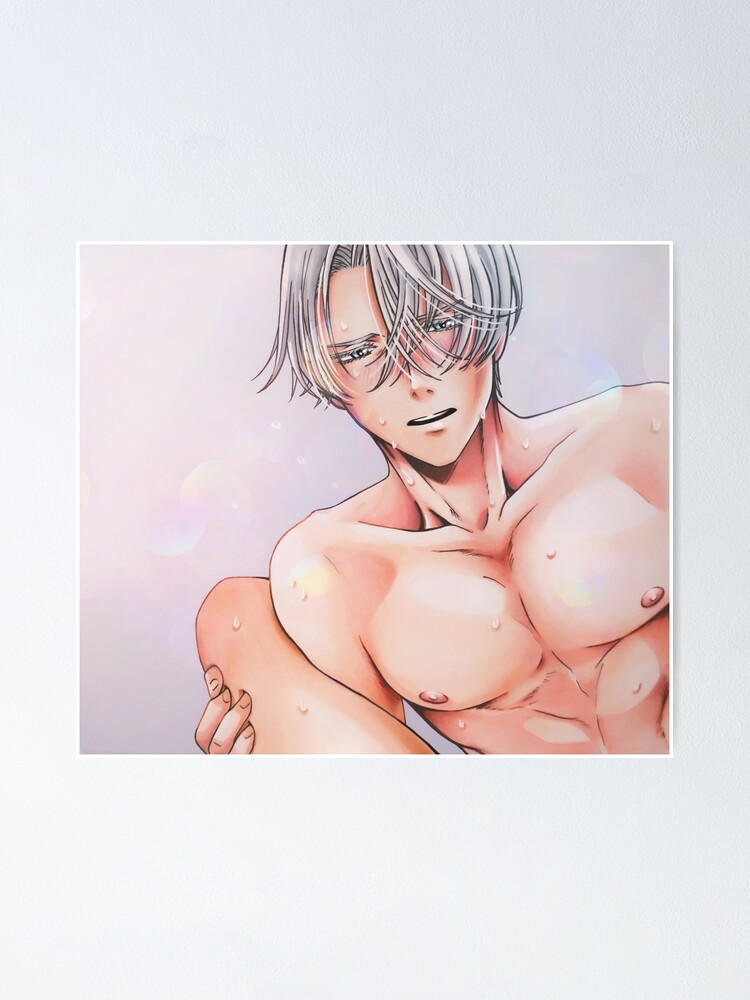 Japanese Kimono anime manga fanart sexy man lgbt gay yaoi Art Board Print  by Escafan