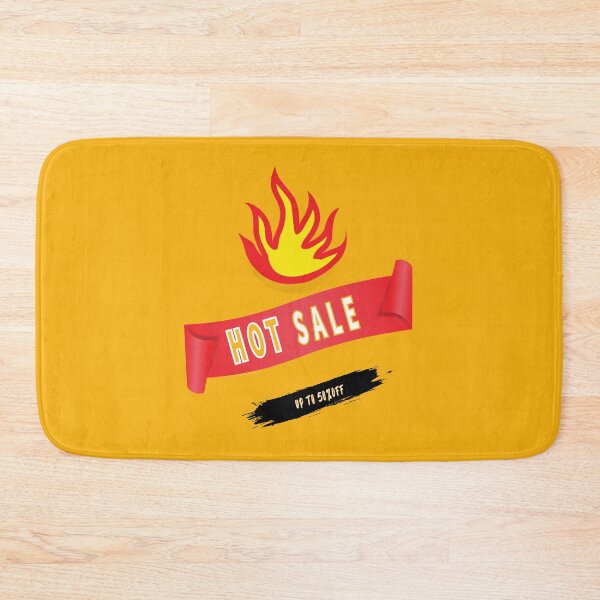 Item preview, Hot sale banner with fire and red ribbon sticker | hot sale sticker designed and sold by KARTICK DUTTA.