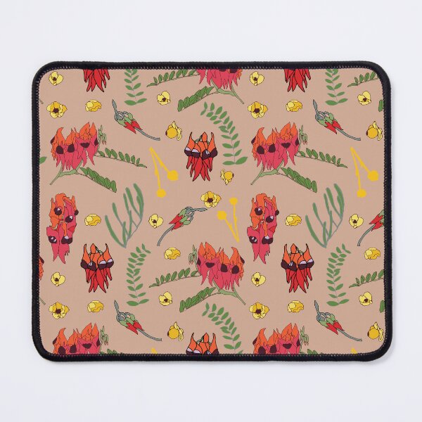 Item preview, Sturt Desert Pea Wildflower Pattern designed and sold by Honey Myrtle Studio.