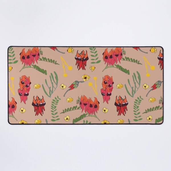 Item preview, Sturt Desert Pea Wildflower Pattern designed and sold by Honey Myrtle Studio.
