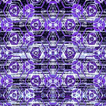 Artwork thumbnail, Boho Batik Purples by Nina May Designs