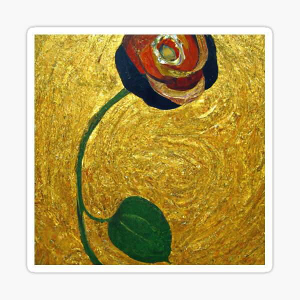 Aperçu de l'œuvre Gustav Klimt Rose créée et vendue par maniacfitness.