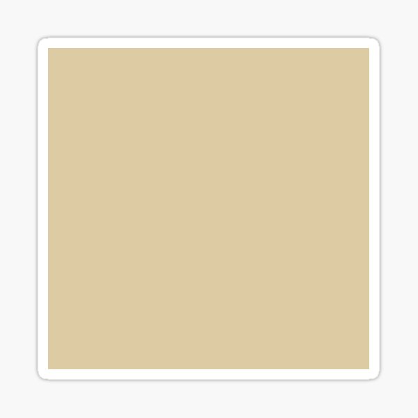 Solid block colour / color in beige Sticker