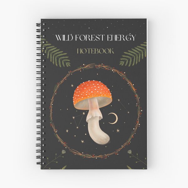 Item preview, Composition Notebook  : Beautiful College Ruled With Mushroom & Wood Illustration  designed and sold by bonus24.
