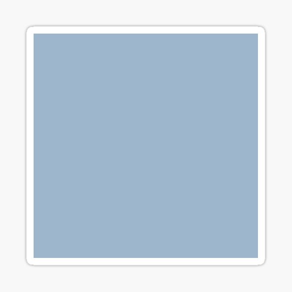 Solid block colour / color in blue Sticker
