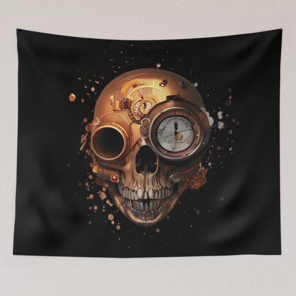Item preview, Steampunk Skull designed and sold by nuel-art.