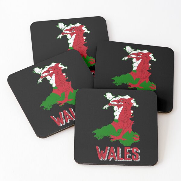 Item preview, Wales flag map designed and sold by Mila1946.
