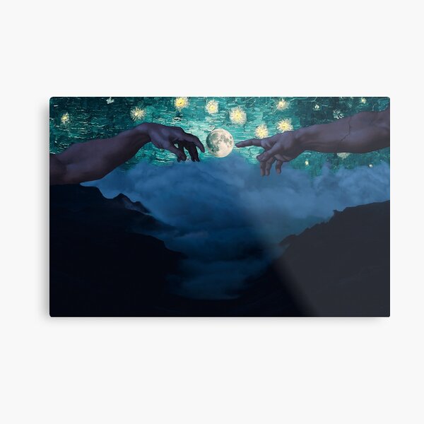 The creation of starry night Metal Print