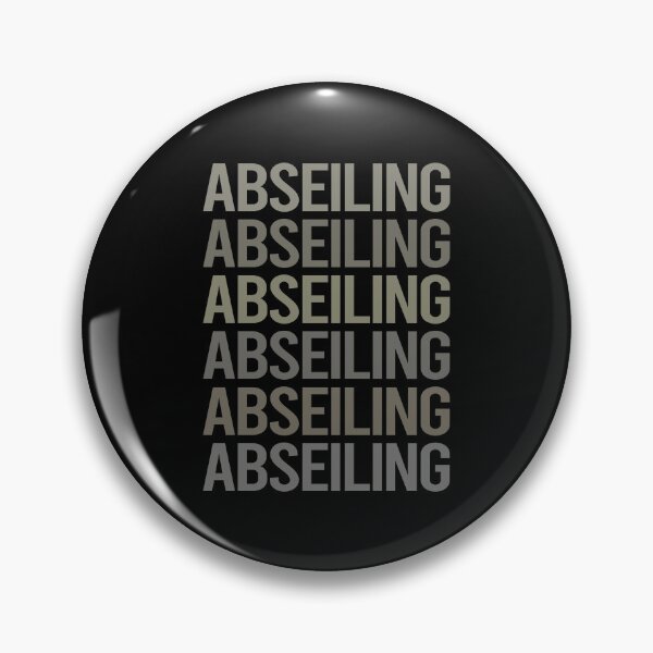 Item preview, Gray Text Art Abseiling Abseil designed and sold by TartSpiderWeb.