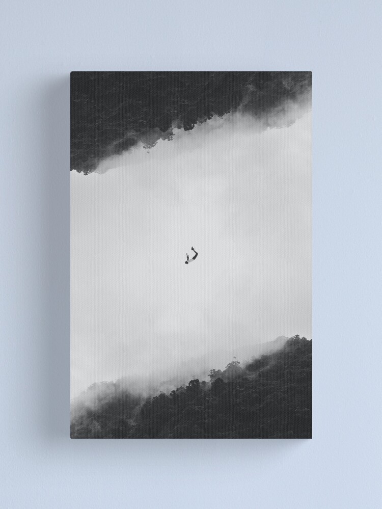 Thumbnail 1 of 3, Canvas Print, Falling person art designed and sold by Semapemodiba.