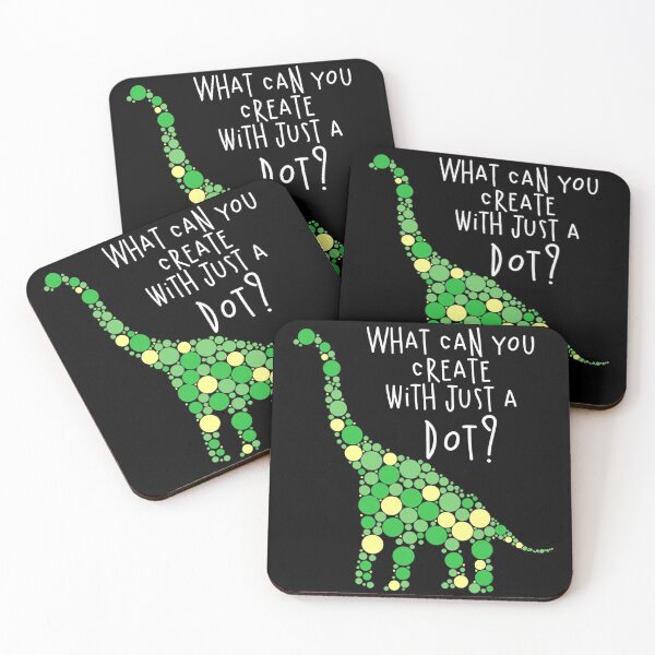 Item preview, What Can You Create With Just A Dot Green Polka Dot T Rex designed and sold by DerryReinhard.