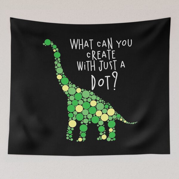Item preview, What Can You Create With Just A Dot Green Polka Dot T Rex designed and sold by DerryReinhard.
