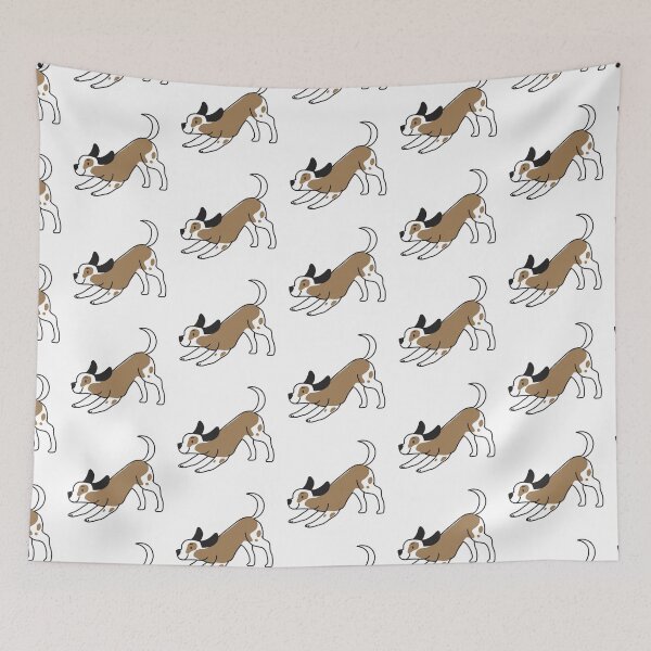 Item preview, Happy puppy dog in a spotty brown coat designed and sold by cheekyfoxart.