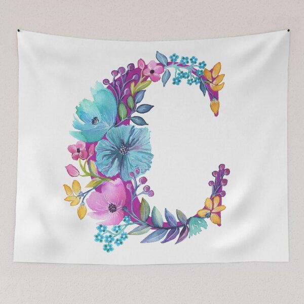Item preview, Floral Monogram C designed and sold by 3willows.