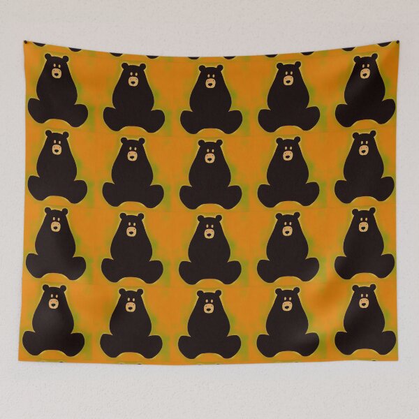 Item preview, Brown Bear Sitting In Cross Legged Meditation Illustration designed and sold by SubtleSplit.